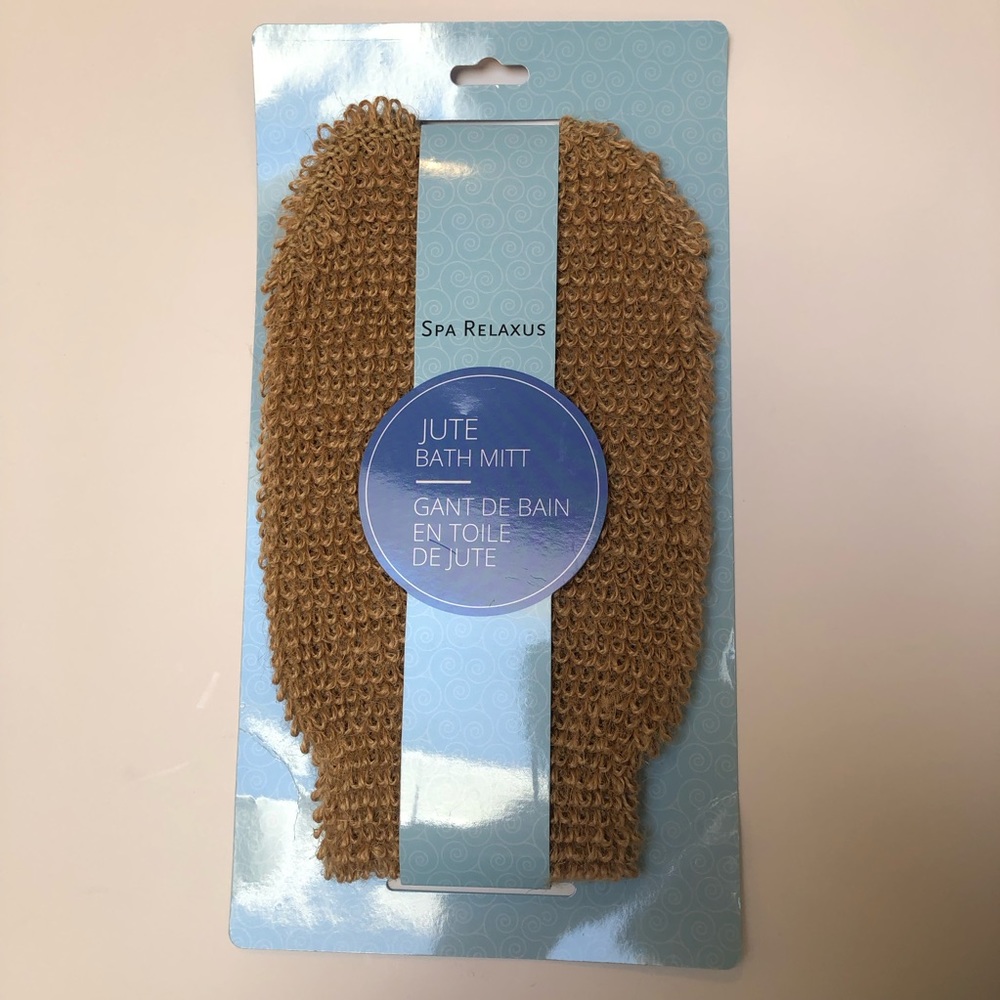 3/$20 Spa Relaxus Jute Bath Mitt NWT